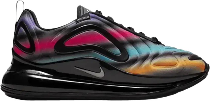  Nike Air Max 720 Black Neon Streaks (GS)