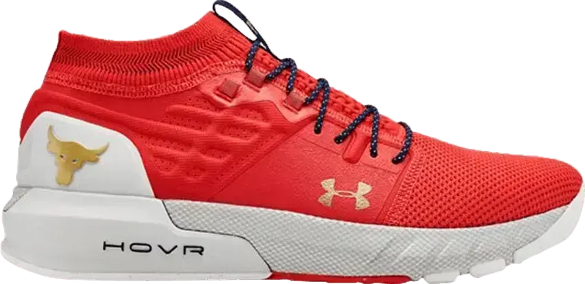 Under Armour Project Rock 2 Blood Orange Halo Grey