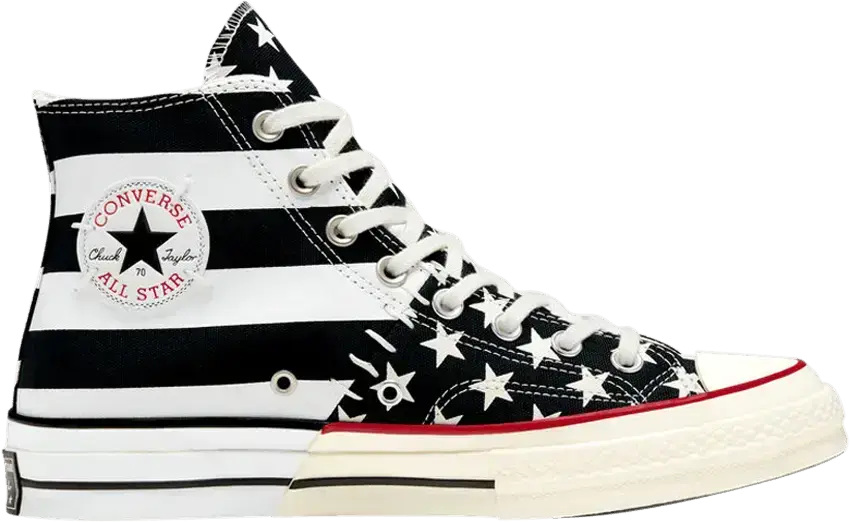  Converse Chuck Taylor All-Star 70 Hi Archive Restructured American Flag Black White