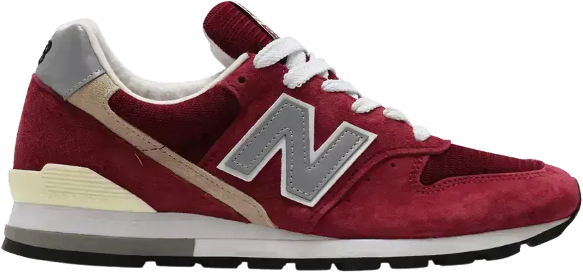  New Balance 996 Burgundy Grey