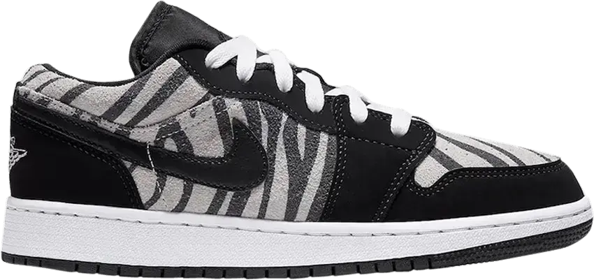  Jordan 1 Low Zebra (GS)