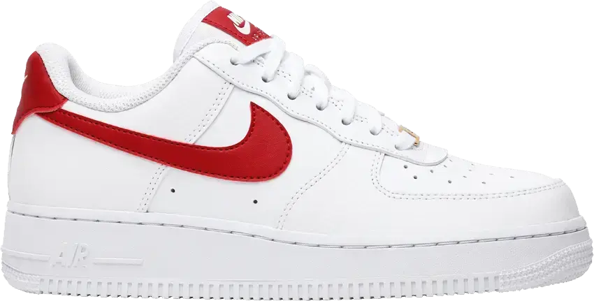  Nike Air Force 1 Low &#039;07 White Gym Red (Women&#039;s)