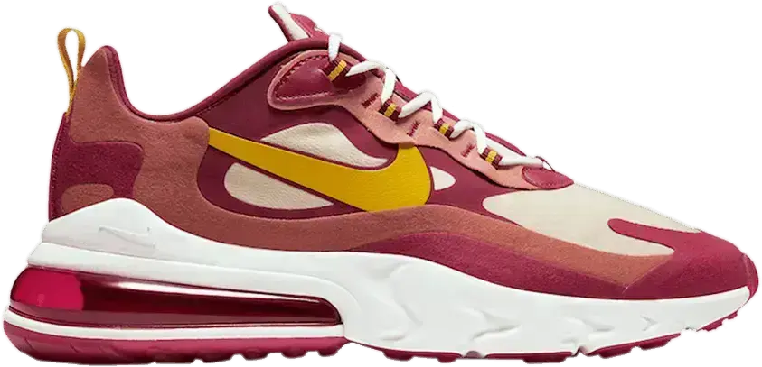  Nike Air Max 270 React Noble Red Team Gold
