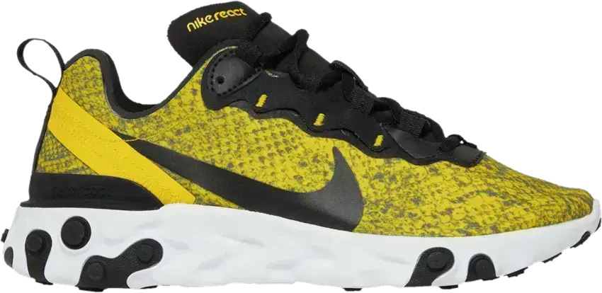  Nike React Element 55 Speed Yellow (Women&#039;s)