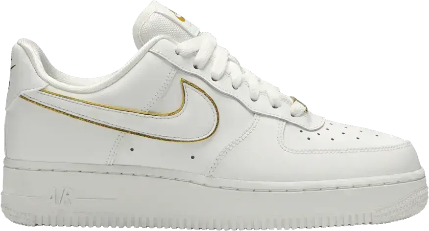  Nike Air Force 1 Low Icon Clash White Metallic Gold (Women&#039;s)
