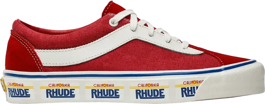  Vans Rhude x Bold Ni &#039;California Plate - Red&#039;