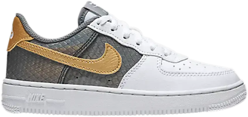  Nike Air Force 1 SE PS &#039;Baby Dragon - White Gold&#039;