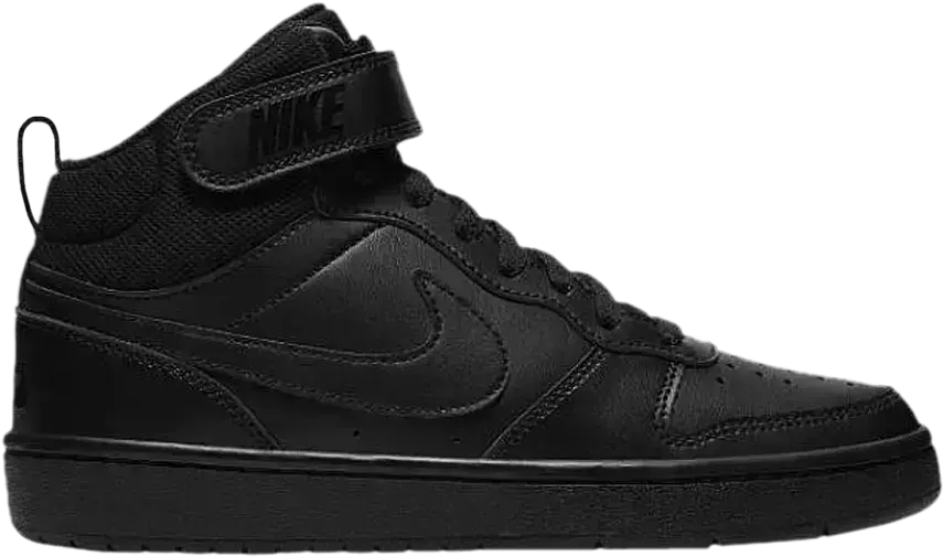  Nike Court Borough Mid 2 Black (GS)