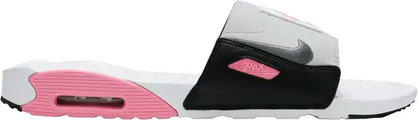  Nike Air Max 90 Slide White Rose Cool Grey