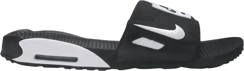  Nike Air Max 90 Slide Black White