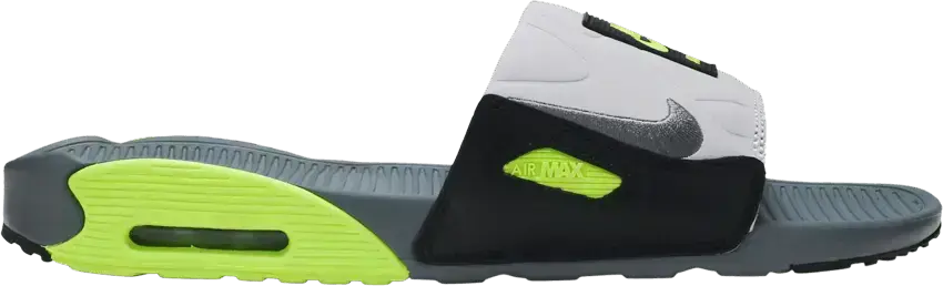  Nike Air Max 90 Slide Smoke Grey Volt Black