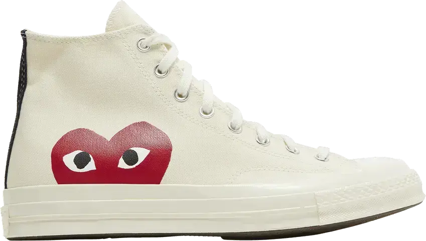  Converse Chuck Taylor All-Star 70 Hi Comme des Garcons PLAY White