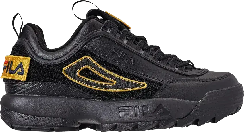  Fila Disruptor 2 Patches Black (Women&#039;s)