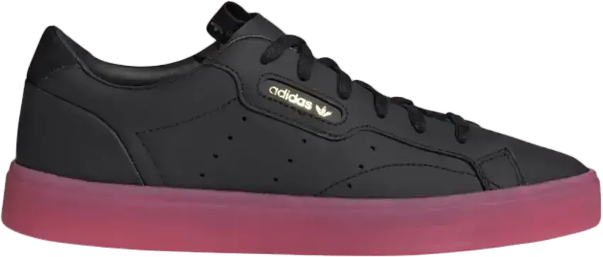  Adidas adidas Sleek Core Black Super Pink (Women&#039;s)