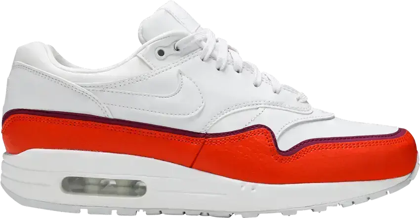  Nike Air Max 1 Liner White Red (Women&#039;s)