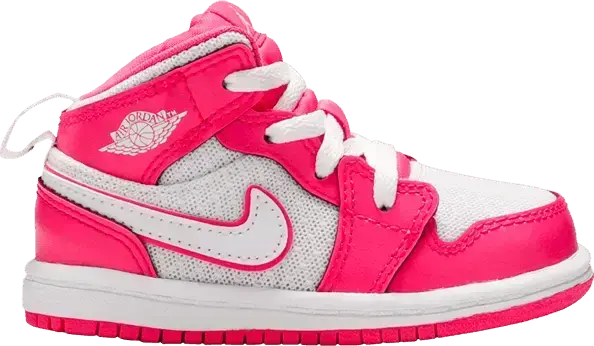  Jordan 1 Mid Hyper Pink White (TD)