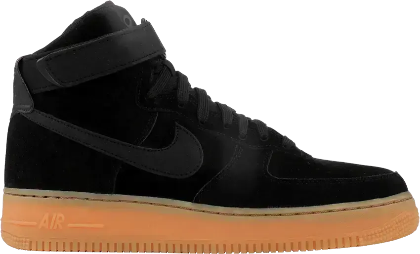  Nike Air Force 1 High &#039;07 LV8 Suede Black Gum Medium Brown