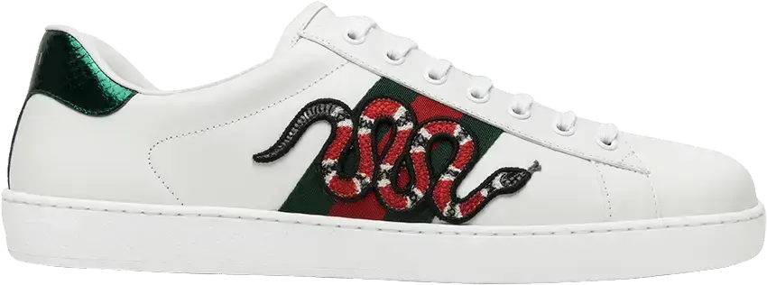  Gucci Ace Embroidered Snake