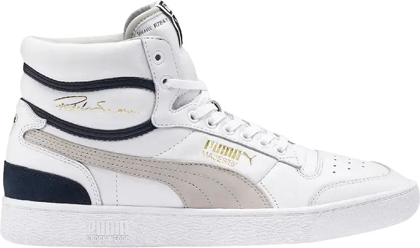  Puma Ralph Sampson Mid OG White Grey Violet Peacoat