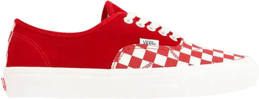 Vans OG Authentic LX &#039;Racing Red Checkerboard Toe&#039;