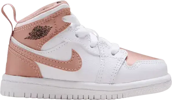  Air Jordan 1 Mid TD &#039;White Rose Gold&#039;