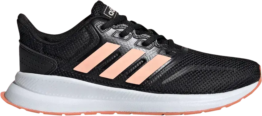  Adidas Runfalcon J &#039;Black Semi Coral&#039;