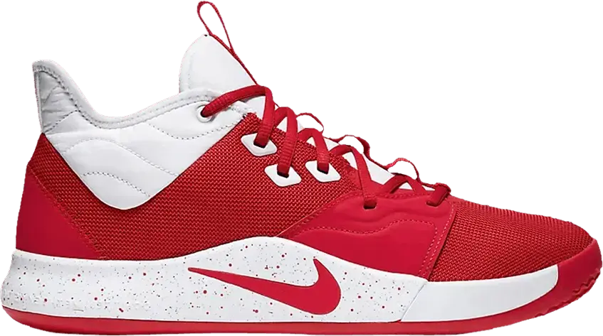  Nike PG 3 Team University Red White