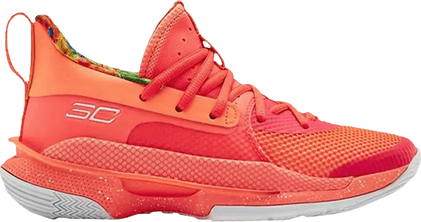  Under Armour Curry 7 Sour Patch Kids Peach (GS)