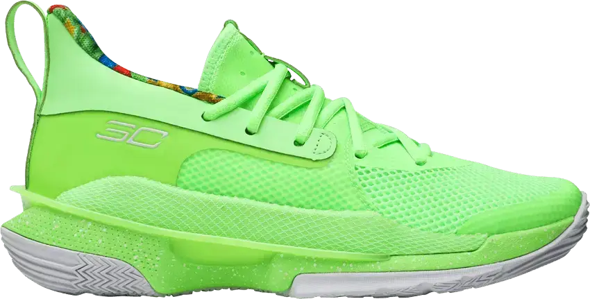  Under Armour Curry 7 Sour Patch Kids Lime (GS)