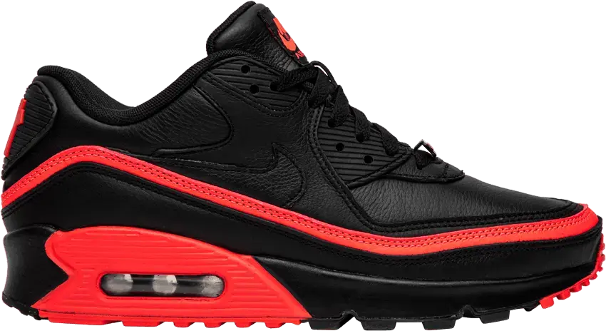  Nike Air Max 90 Undefeated Black Solar Red