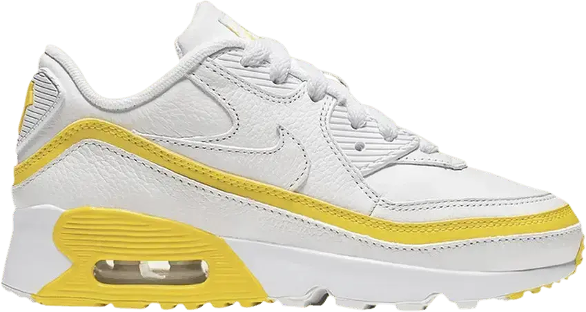 Nike Air Max 90 Undefeated White Opti Yellow (PS)