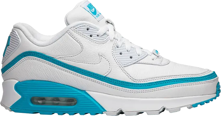  Nike Air Max 90 Undefeated White Blue Fury