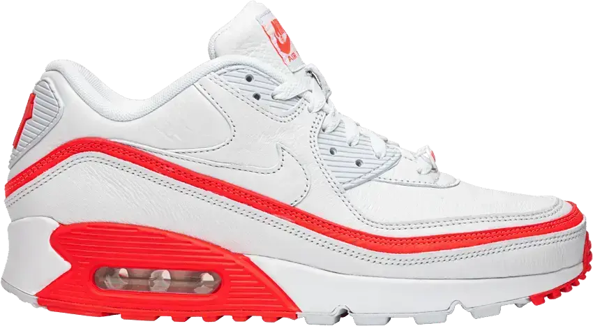  Nike Air Max 90 Undefeated White Solar Red