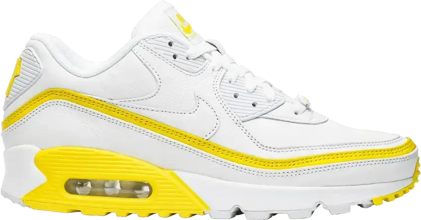  Nike Air Max 90 Undefeated White Optic Yellow