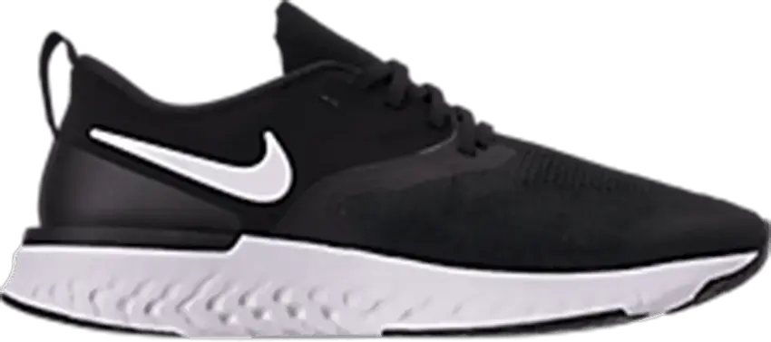  Nike Odyssey React 2 Flyknit Black White (W)