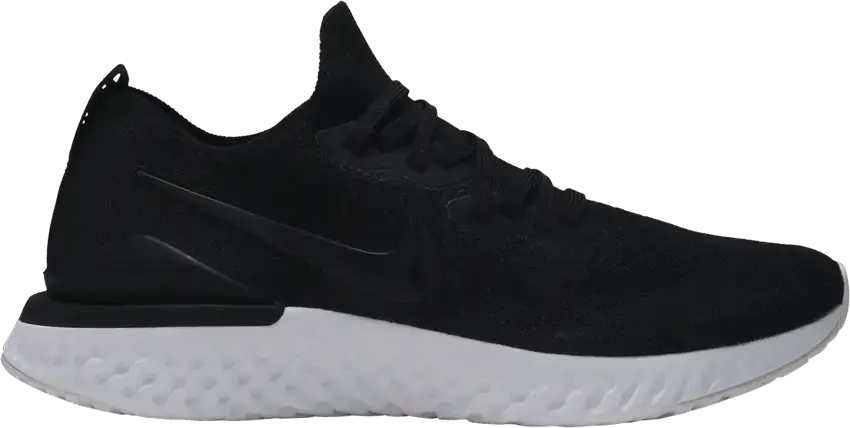  Nike Epic React Flyknit 2 Black White