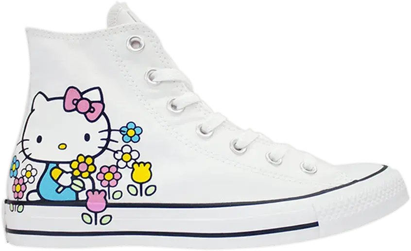  Converse Hello Kitty x Chuck Taylor All Star High &#039;Flowers&#039;