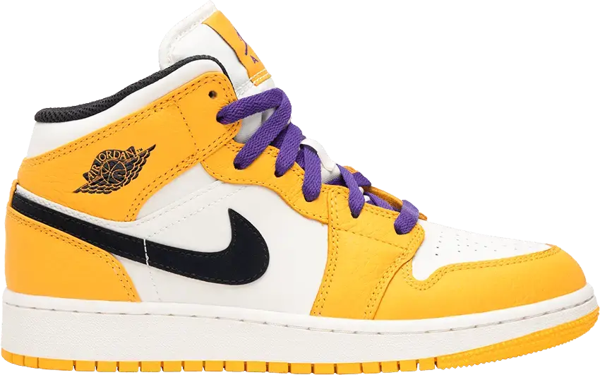  Jordan 1 Mid SE Lakers (GS)