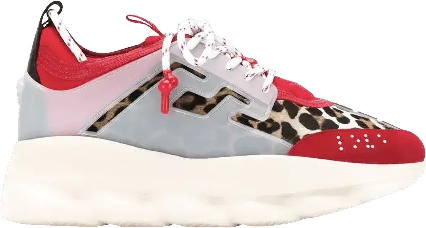  Versace Chain Reaction &#039;Red Leopard Print&#039;