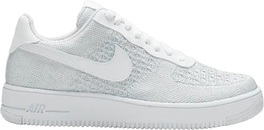  Nike Air Force 1 Flyknit 2 White Pure Platinum