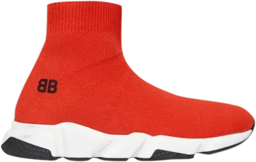  Balenciaga Speed Trainer Kids &#039;Red&#039;