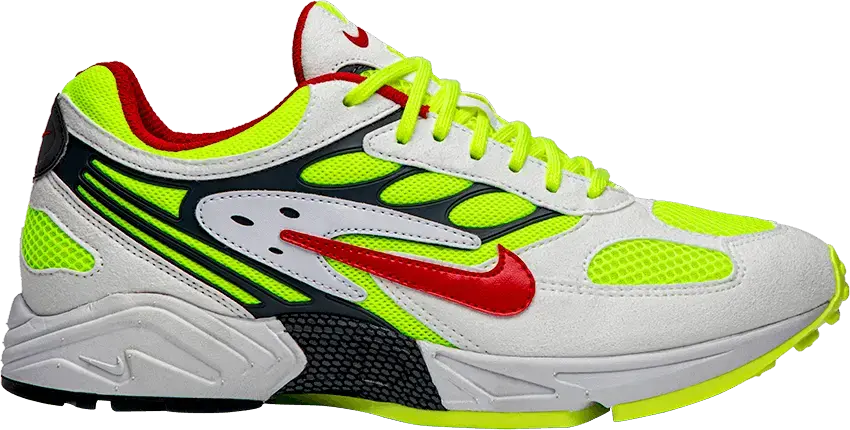  Nike Air Ghost Racer White Atom Red Neon Yellow