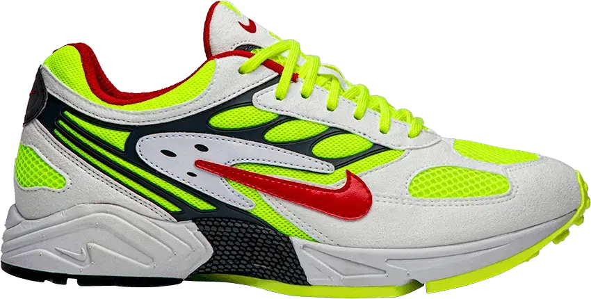 Nike Air Ghost Racer White Atom Red Neon Yellow