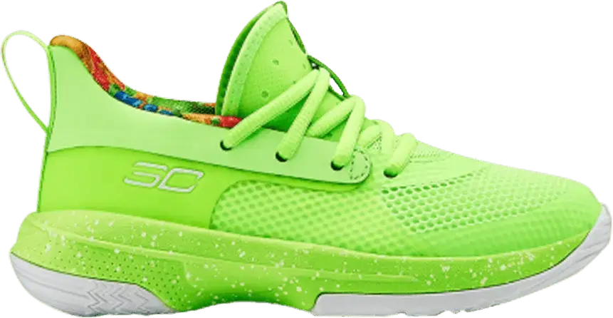  Under Armour Sour Patch Kids x Curry 7 PS &#039;Lime&#039;