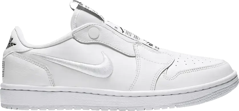  Jordan 1 Retro Low Slip White Black (Women&#039;s)