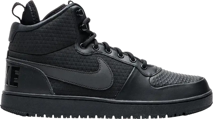  Nike Court Borough Mid Winter Triple Black