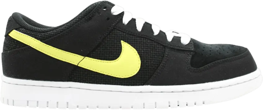  Nike Dunk Low Black Electrolime White