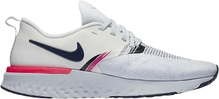  Nike Odyssey React 2 Flyknit White Blue Void Hyper Pink (Women&#039;s)