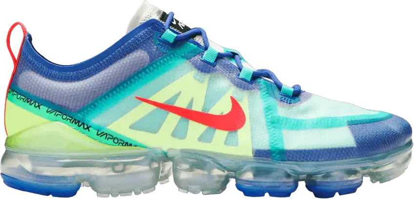  Nike Air VaporMax 2019 Racer Blue Hyper Jade Volt Glow