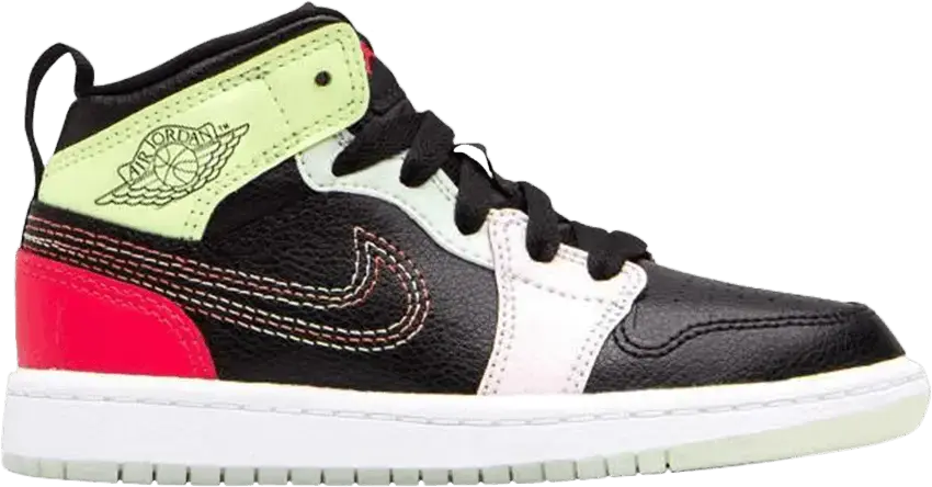  Jordan 1 Mid Glow-In-The-Dark (PS)